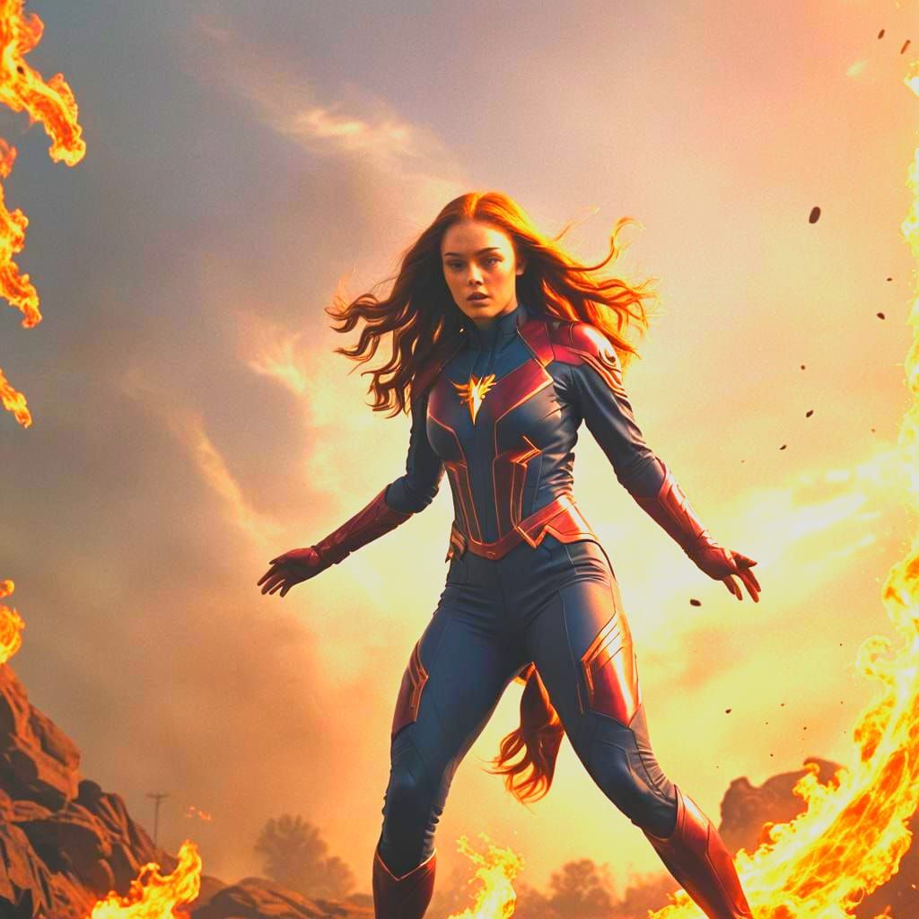 Phoenix Woman: Cinematic Film Still