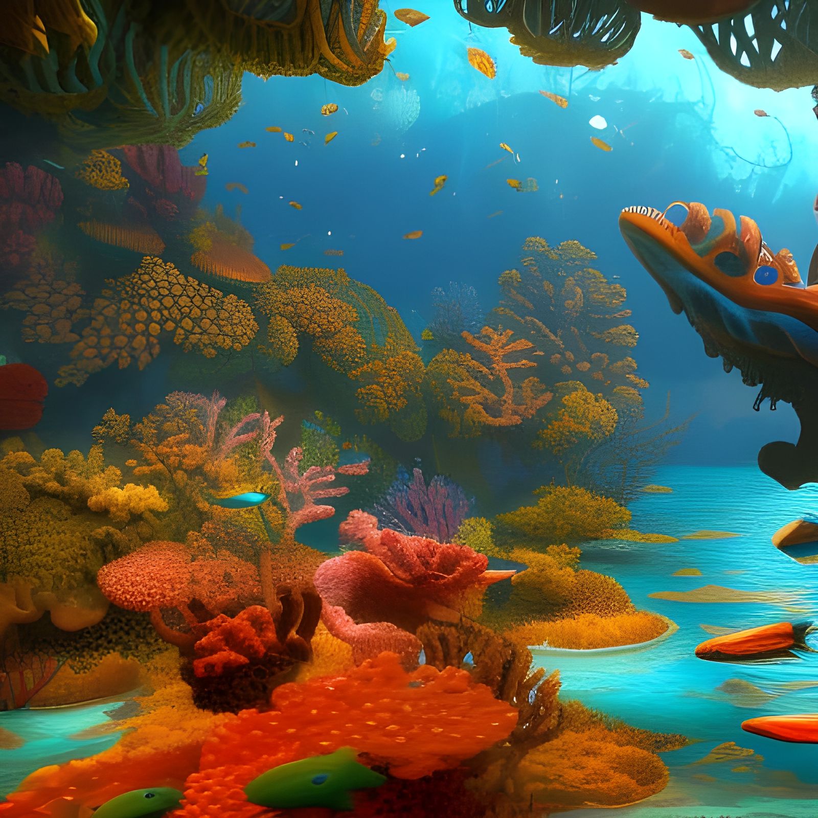 Great Barrier Reef: Fantastical Digital Art
