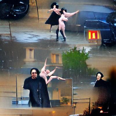 Marilyn Manson and Édith Piaf Ballet in Rain