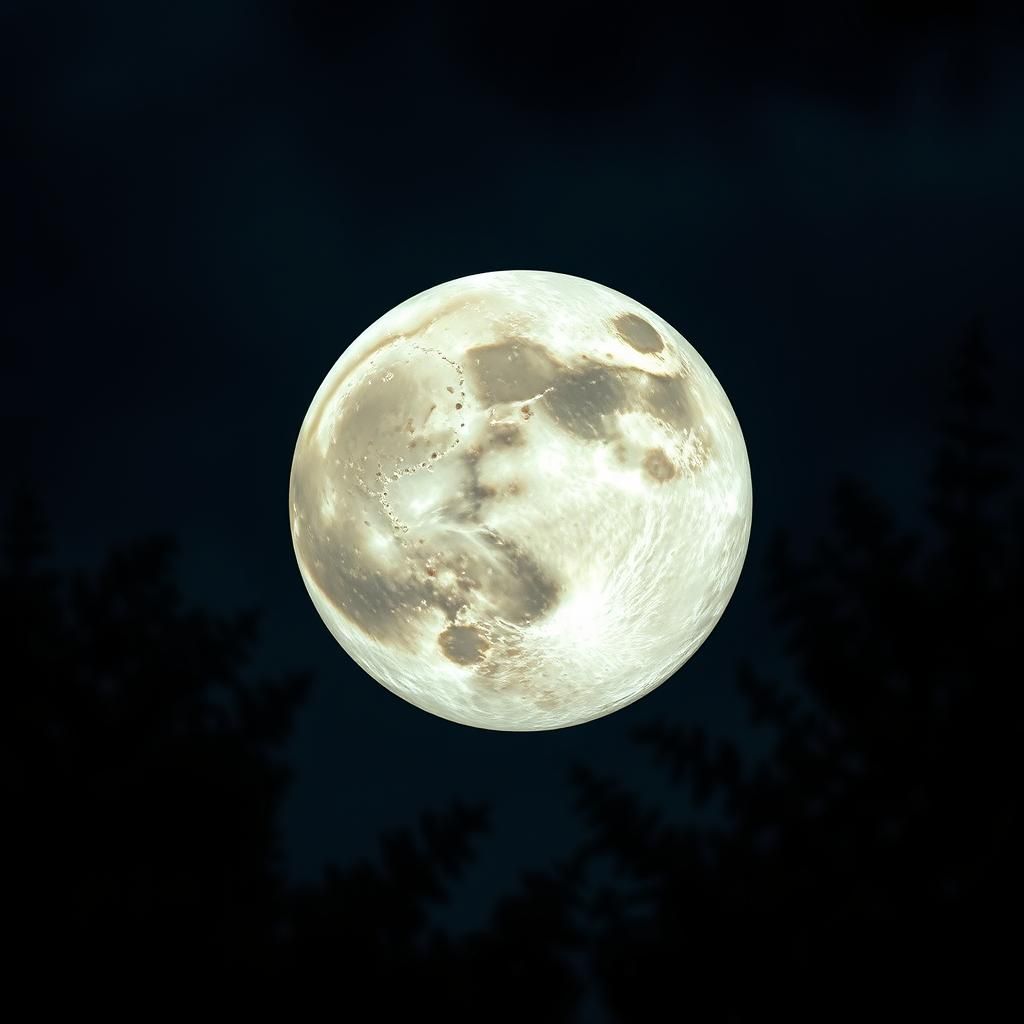 Hyperrealistic Moon Made of Sage Derby Cheese