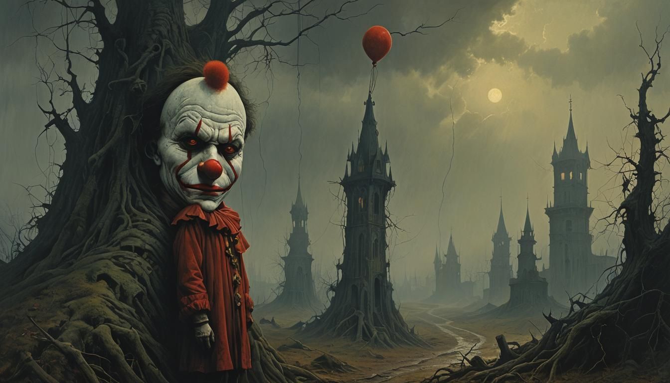Creepy Clown: A Sinister Omen