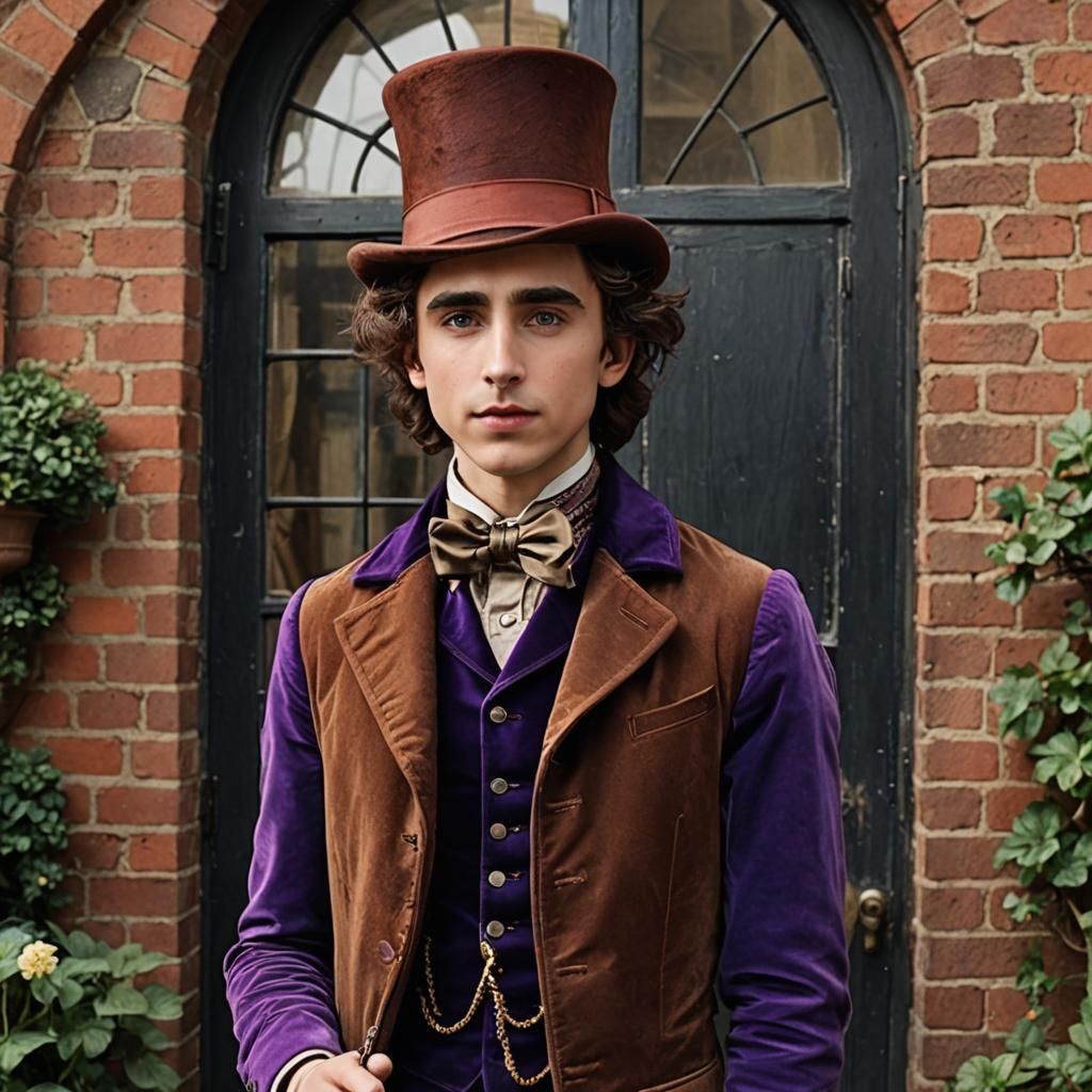 Timothy Chalamet as Willy Wonka