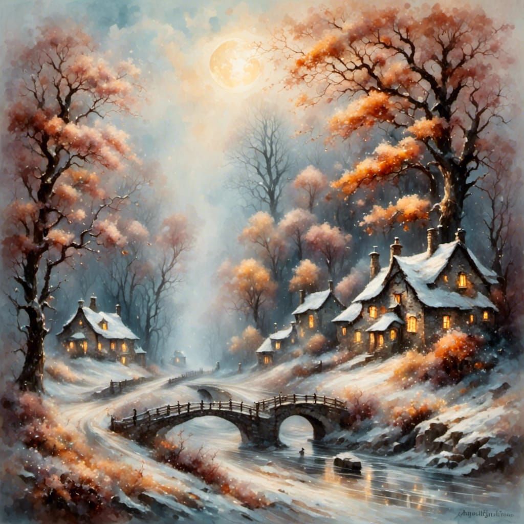 Dreamy Swirling AI Image