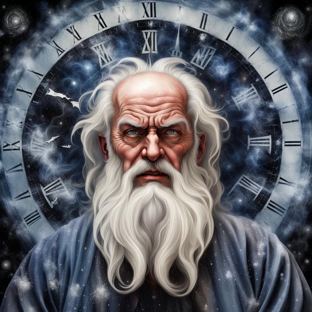 Sinister Father Time as Encaustic Bosons