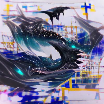 Underwater Leviathan Generated by AI