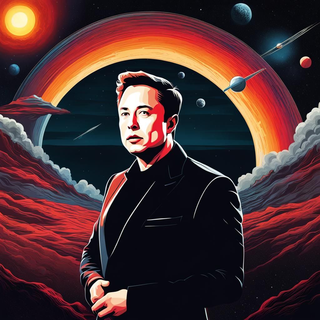 Elon Musk on the Dark Side of the Moon