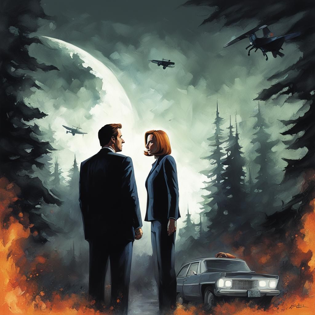 Sinister Investigators in Dark Fantasy Style