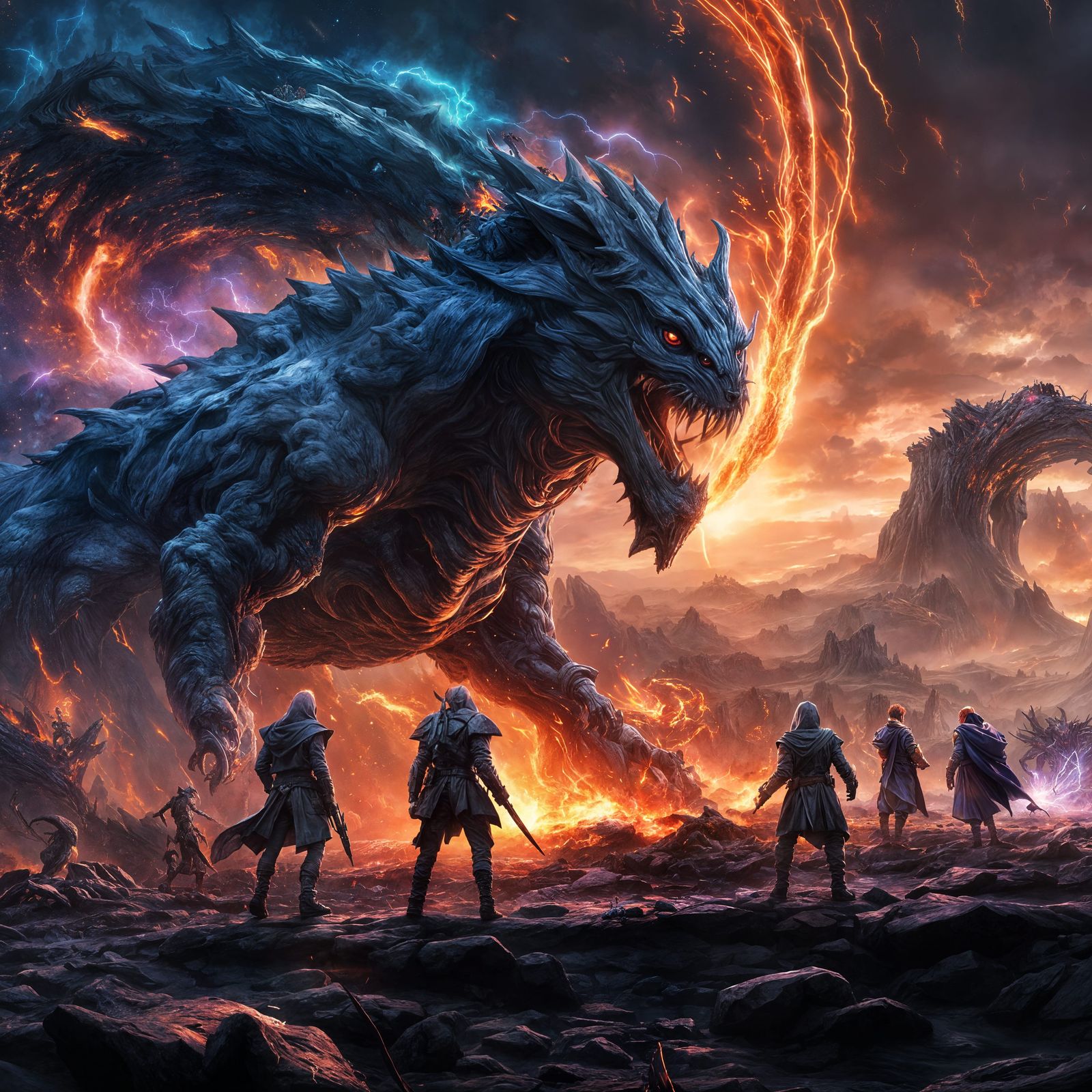 Heroes Face Alien Horde on Scorched Battlefield