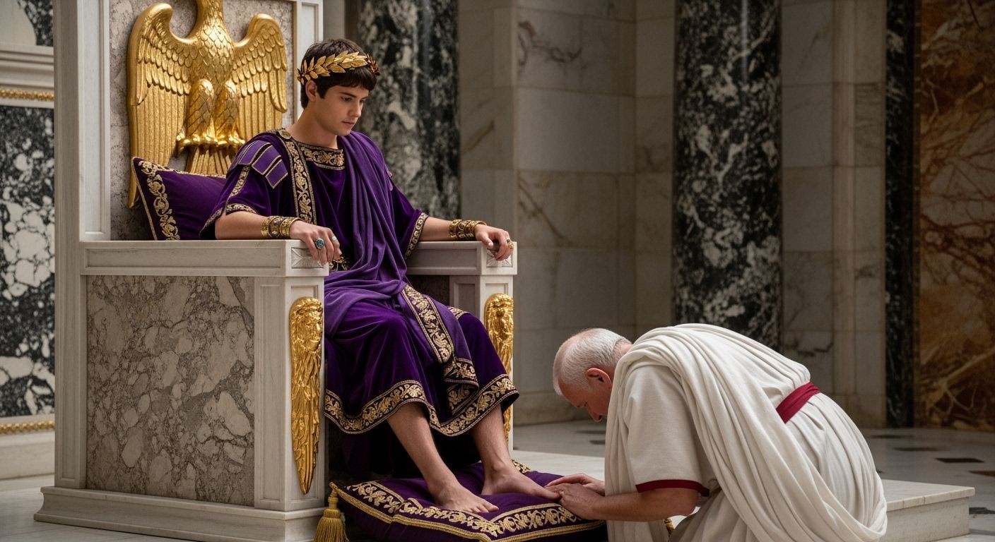 Emperor Nero on His Golden Throne