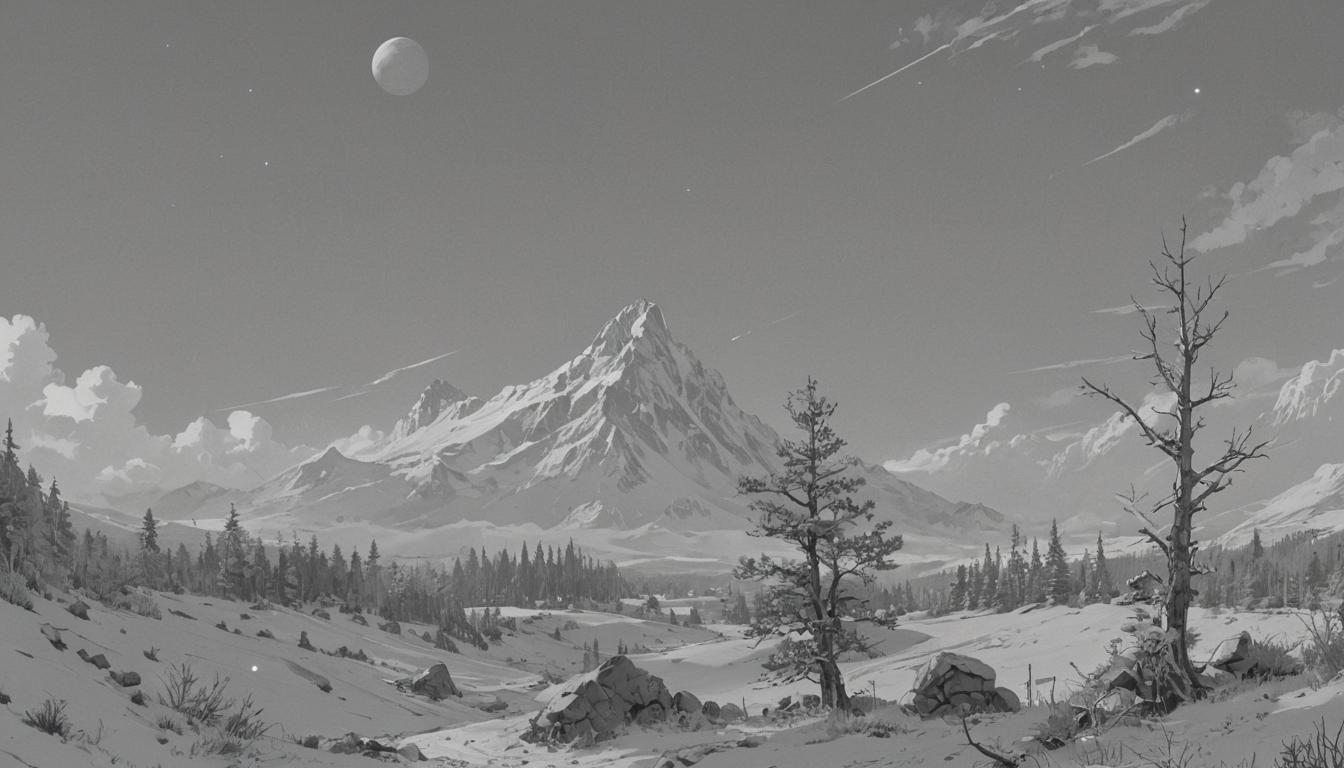 Vibrant Blue Sky Inspired by Comic Art Masters