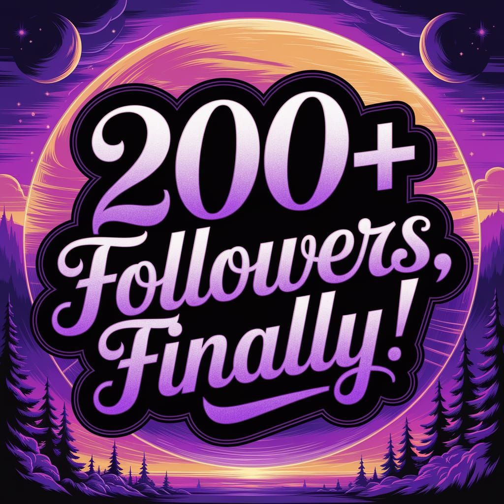 Epic Cinematic Typography: 200+ Followers Finally!