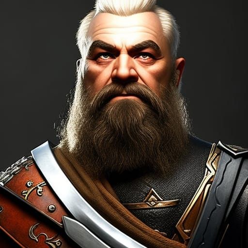 "Faces of the Blade Coast" ,"Brushes of Legends: Homage to RPG Portrait Artists". Charac. 6.