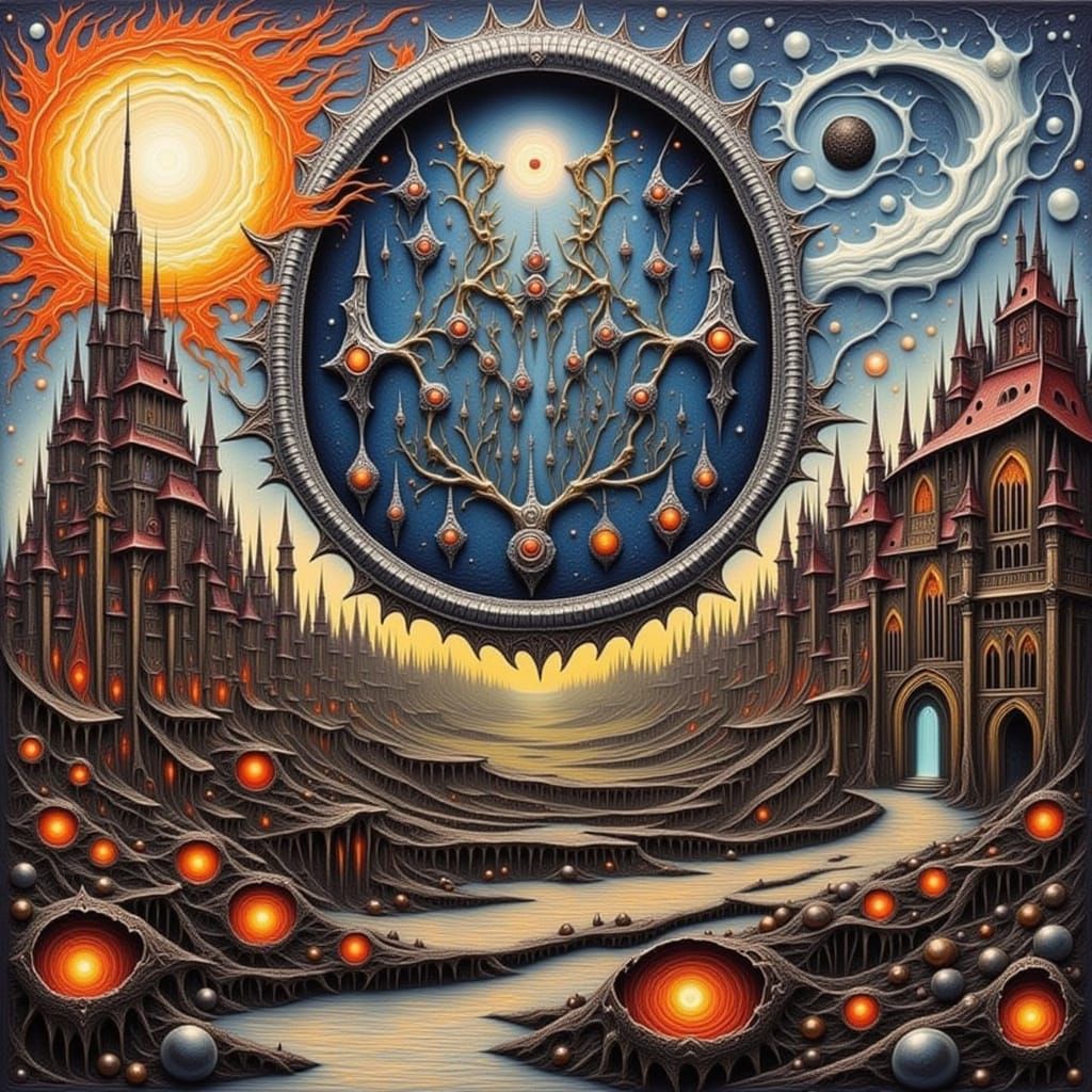 Fantasy Street Art With Giants and Vikings