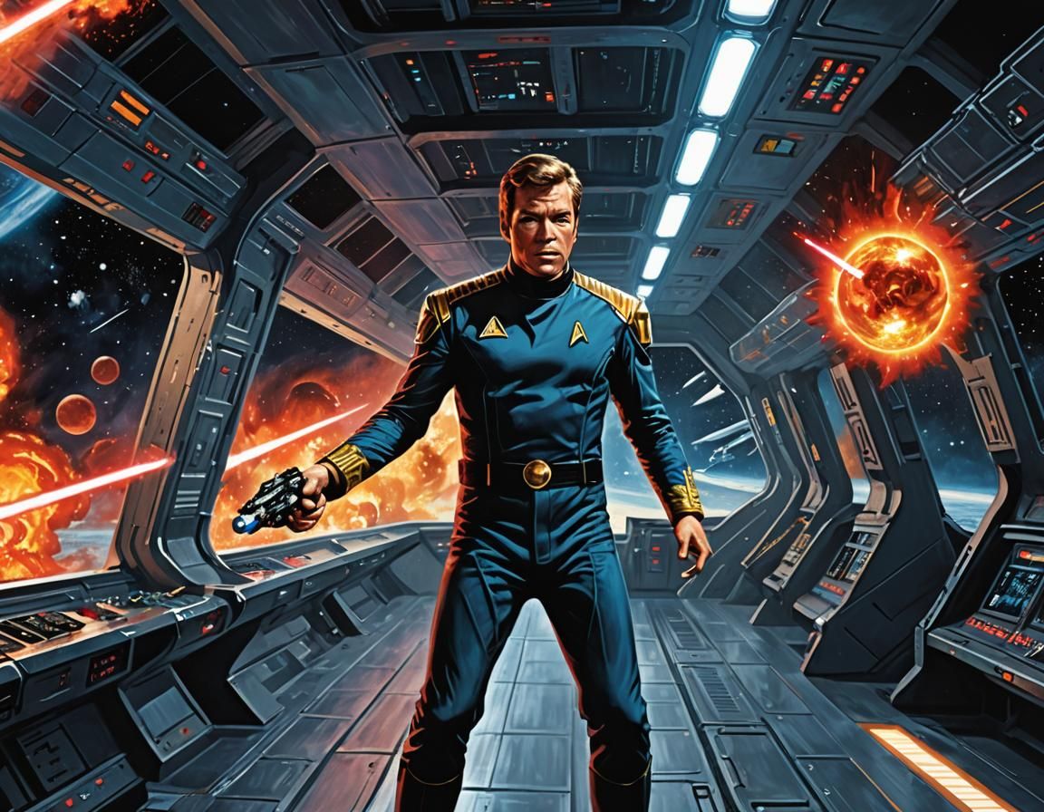 Kirk vs Vader in Hyper-Realistic Interspace Battle
