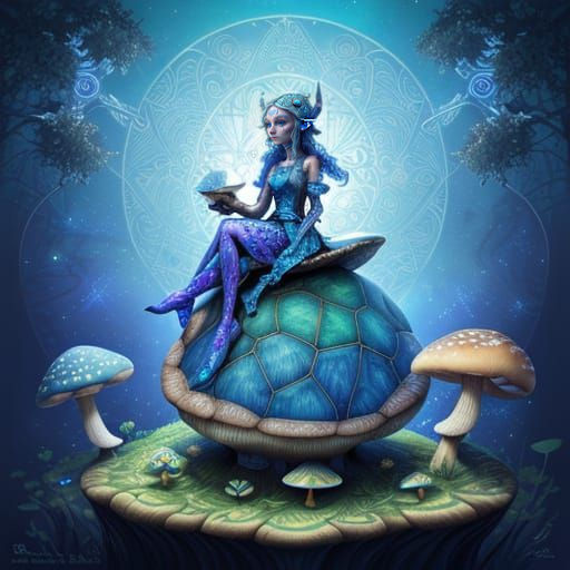 Elf-Turtle Hybrid: A Surreal Future Creature