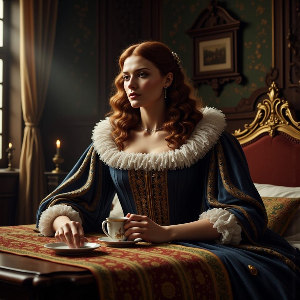 Henry VIII's Ghostly Awakening: A Gothic Vision