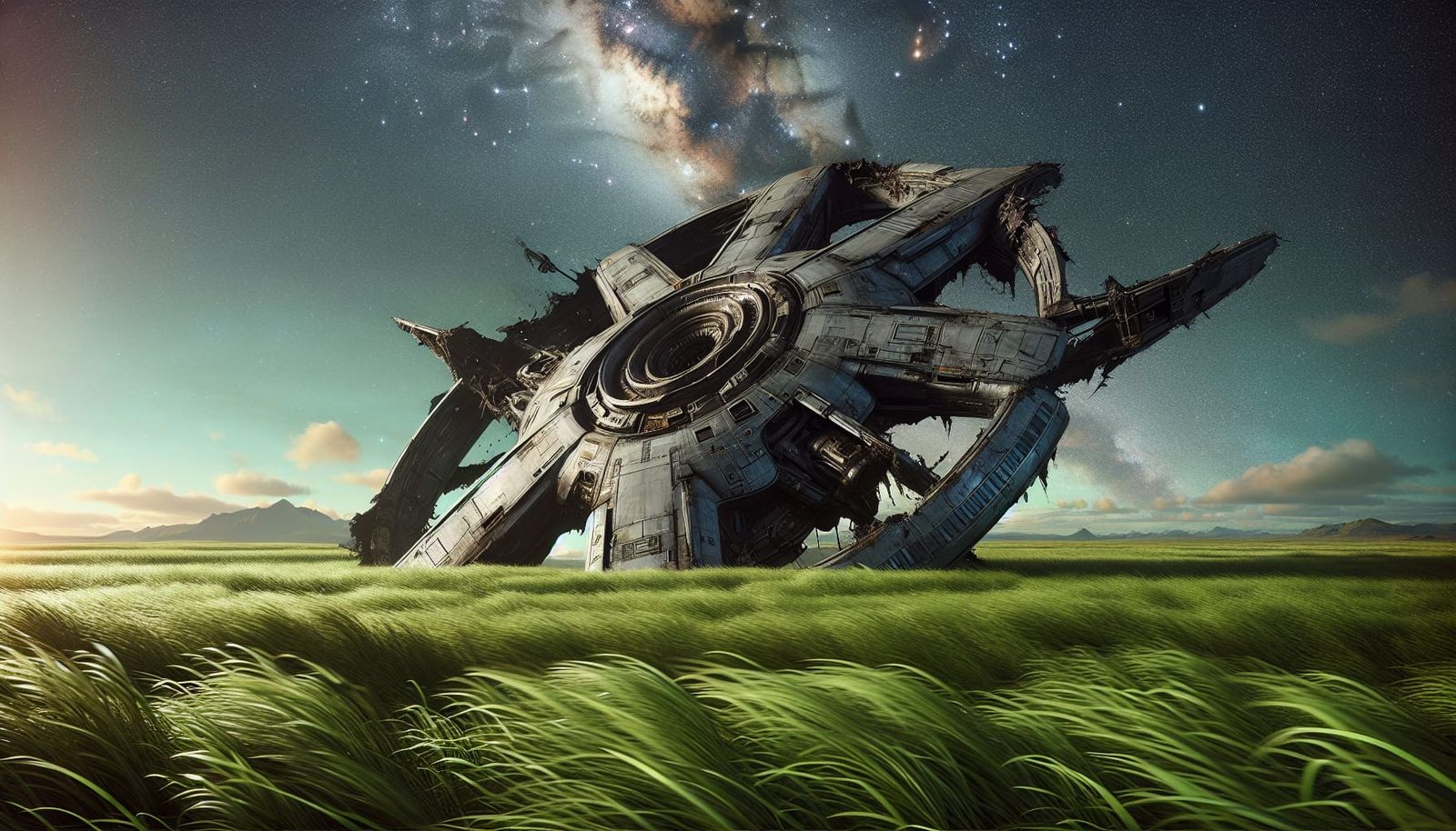 Crashed Spacecraft on Alien Planet Lothal