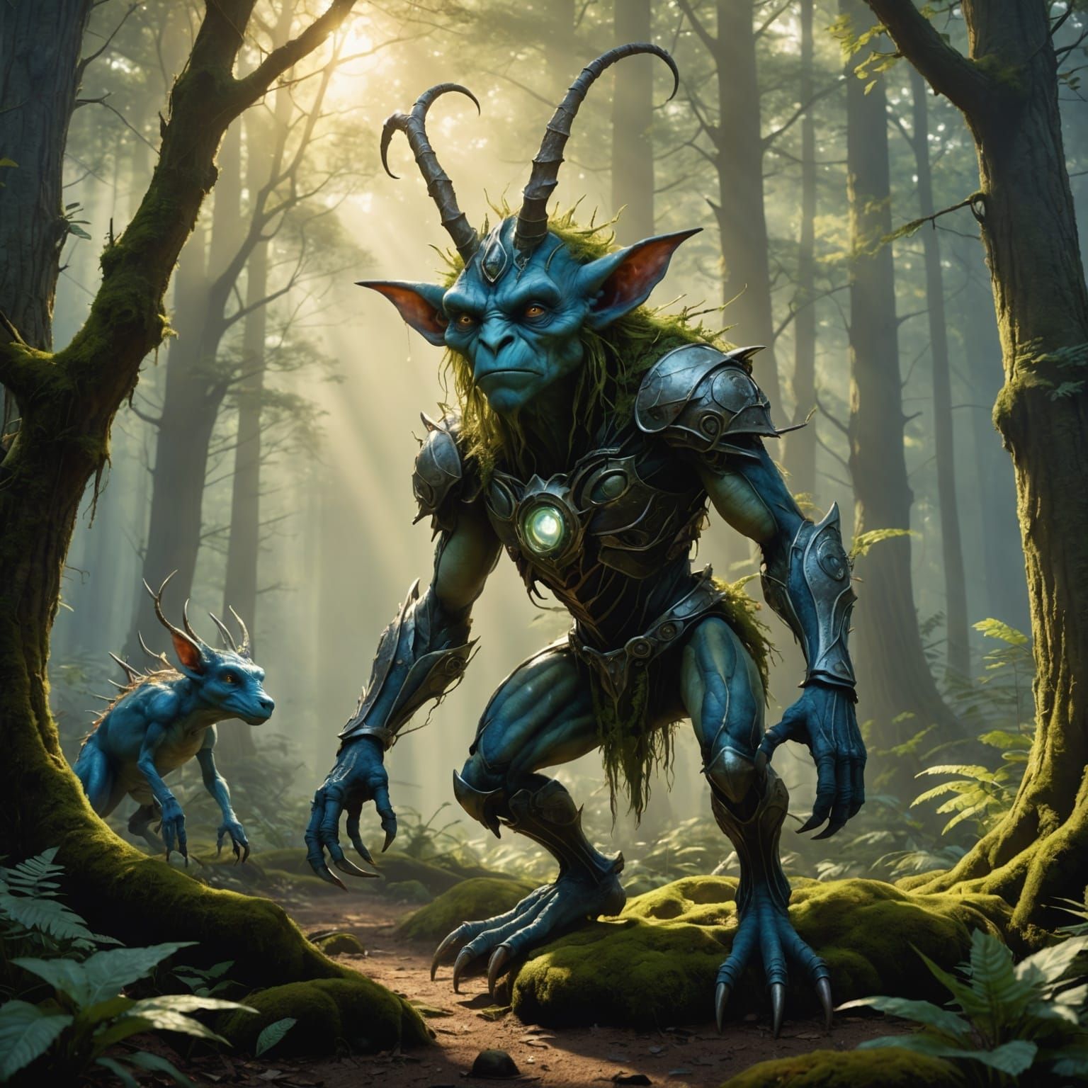 Ethereal Trolls in Forest of Light