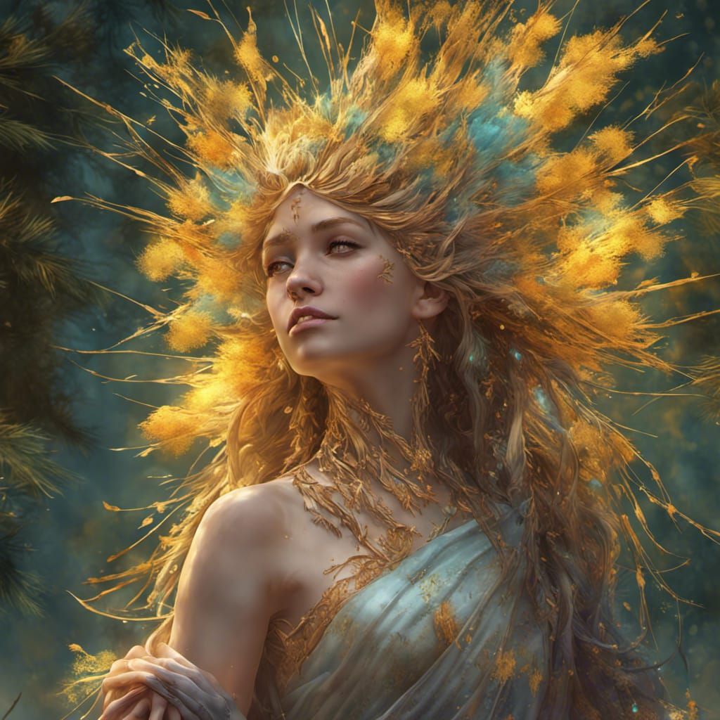 Pine Pollen Spirit Goddess Concept Art