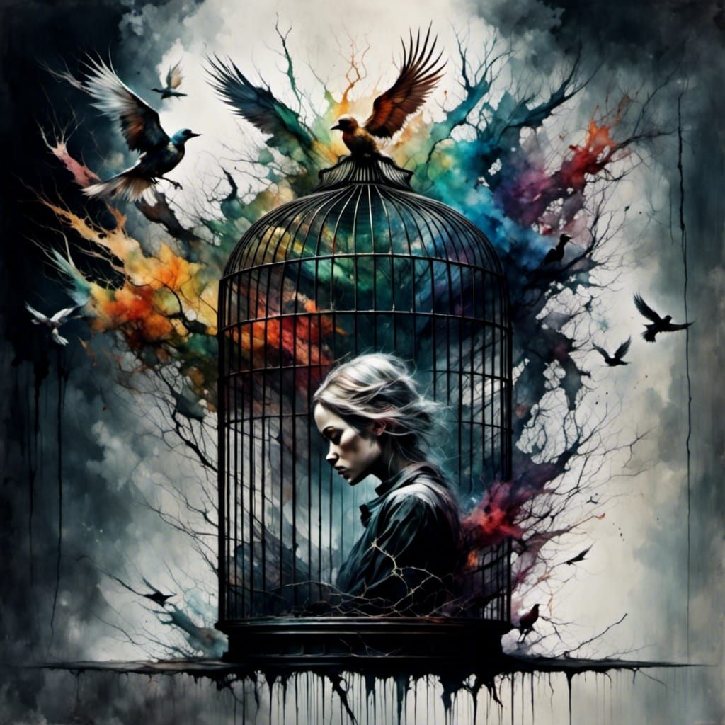 Rainbow Brain in Cage of Darkness