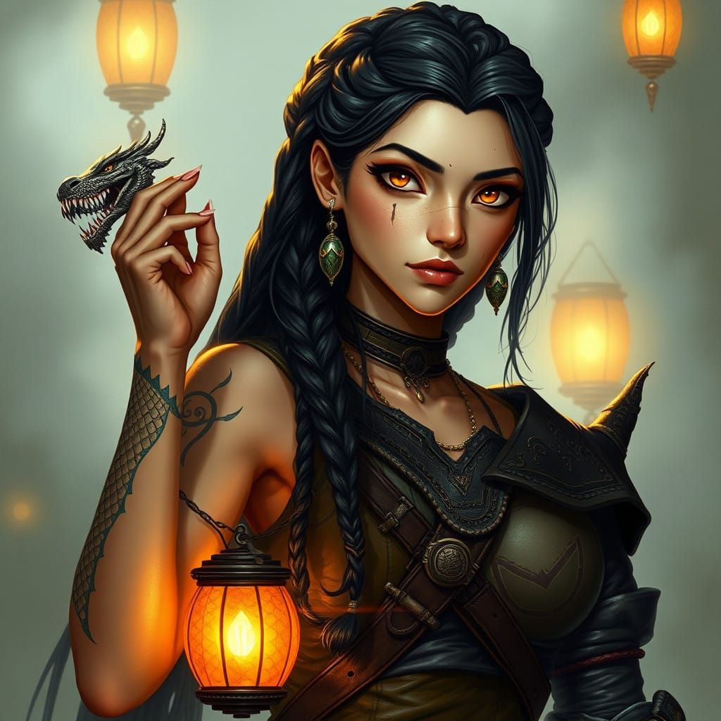 Ethereal Akaviri Warrior in Regal Armor