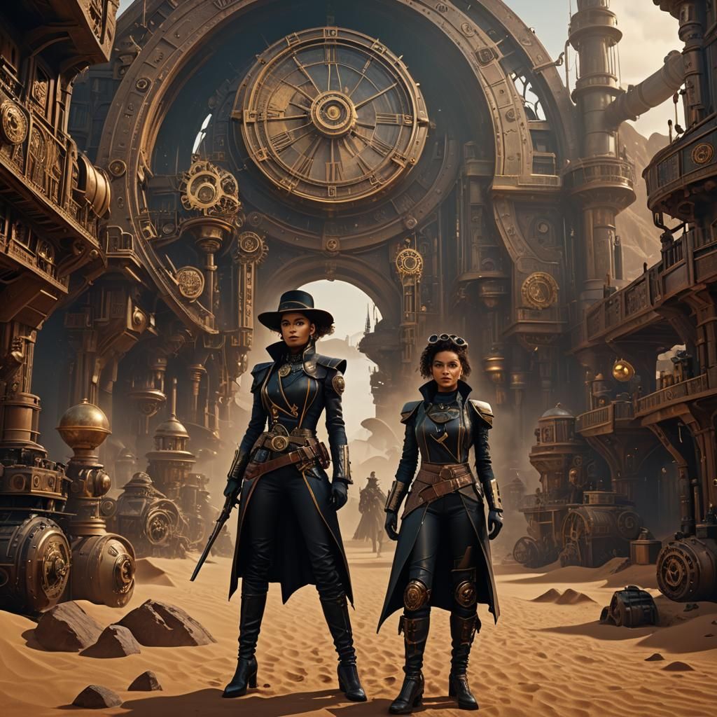 Steampunk Zendaya as Chani Digital Art