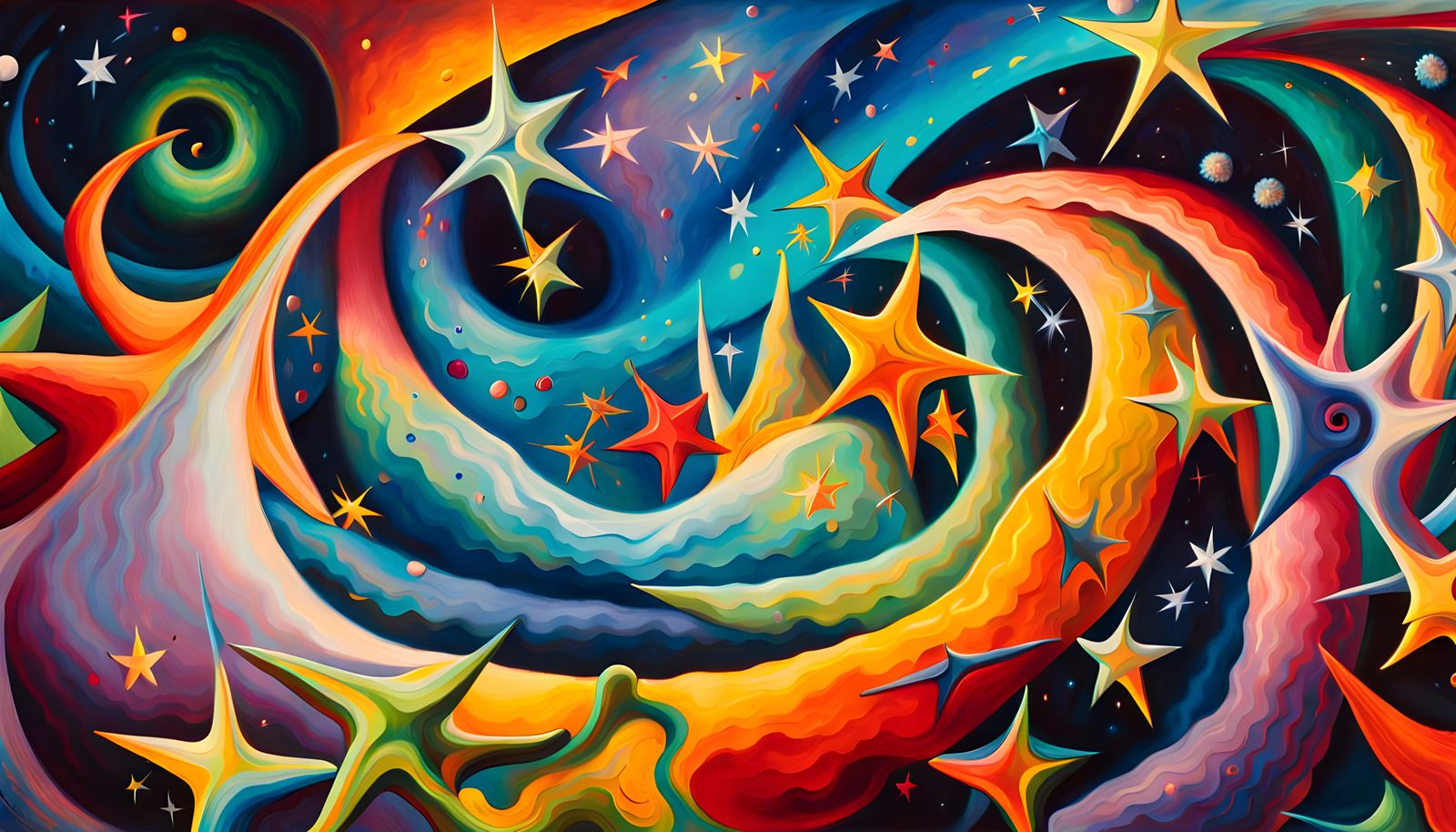 Iridescent Stars Form in Magnetic Wave Tunnel