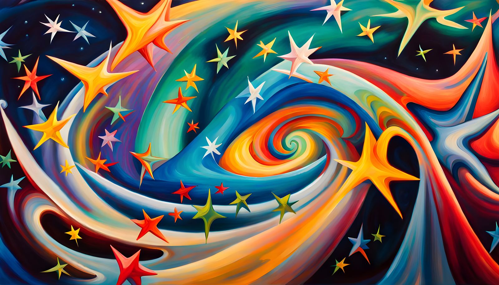 Iridescent Stars Formed in Magnetic Wave Energy