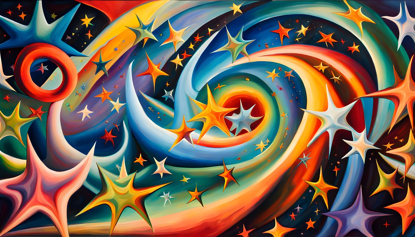 Luminous Star Cluster Formation in Abstract Expressionism