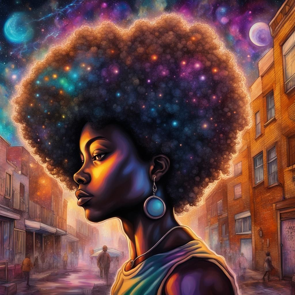 Street Mural: African American Shadow Graffiti