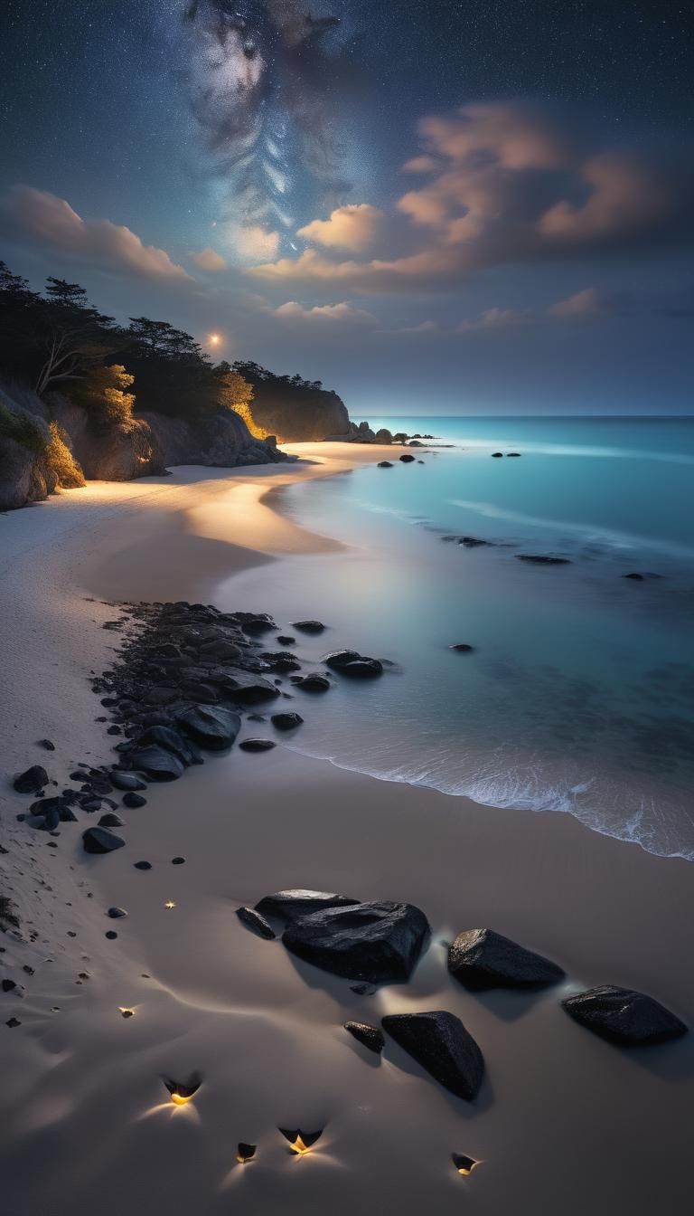 Moonlit Beach