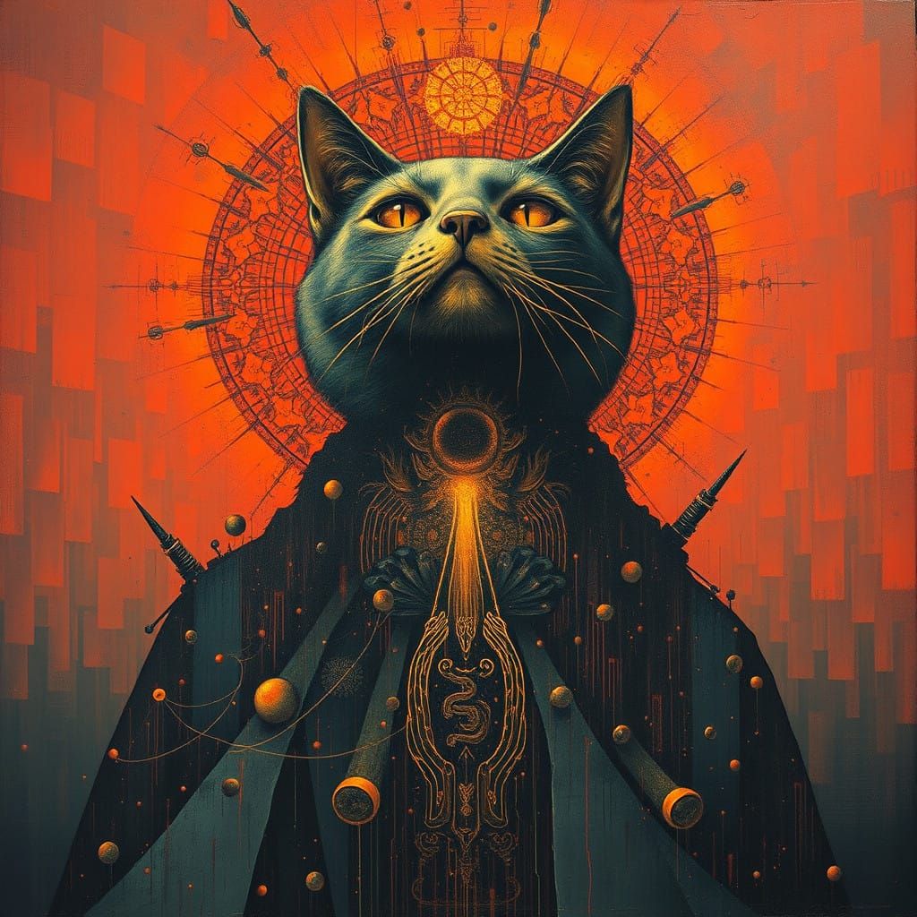 Mysterious Binary Code Metaphysical Landscape in Beksinski-I...