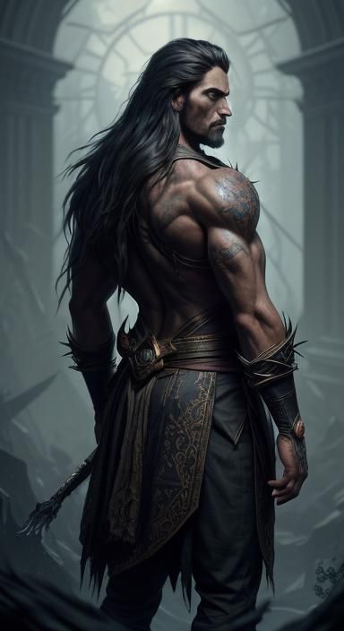 Lycan Hybrid Concept Art in Dark Fantasy Style