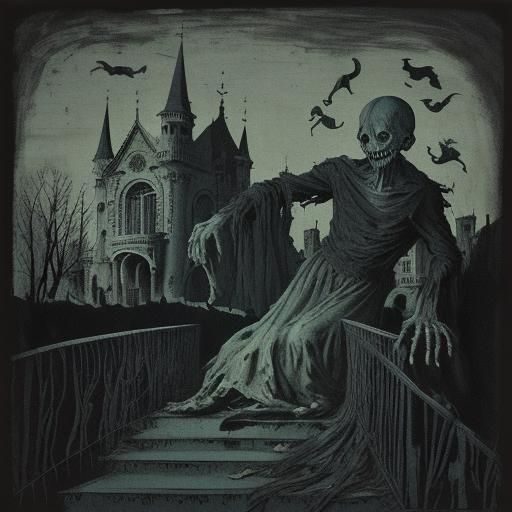 Ghoul's Descent: A Surreal Interpretation