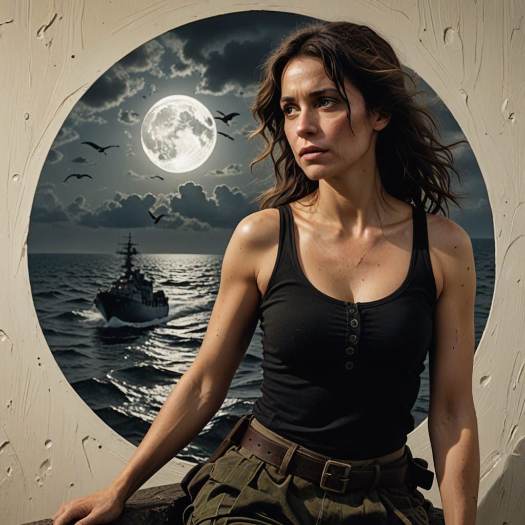 Moonlit Sailor Maiden in Epic Cinematic Style