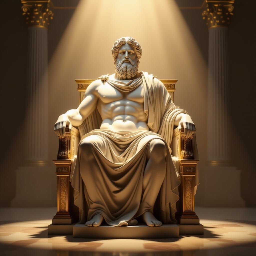 Photorealistic Statue of Zeus at Olympia