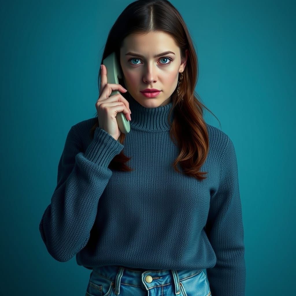 Determined Zara: Emotive Character Portrait