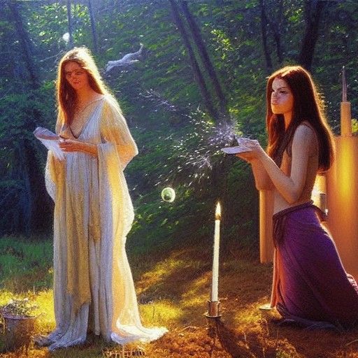 Practical Magic Oil Painting by James Gurney