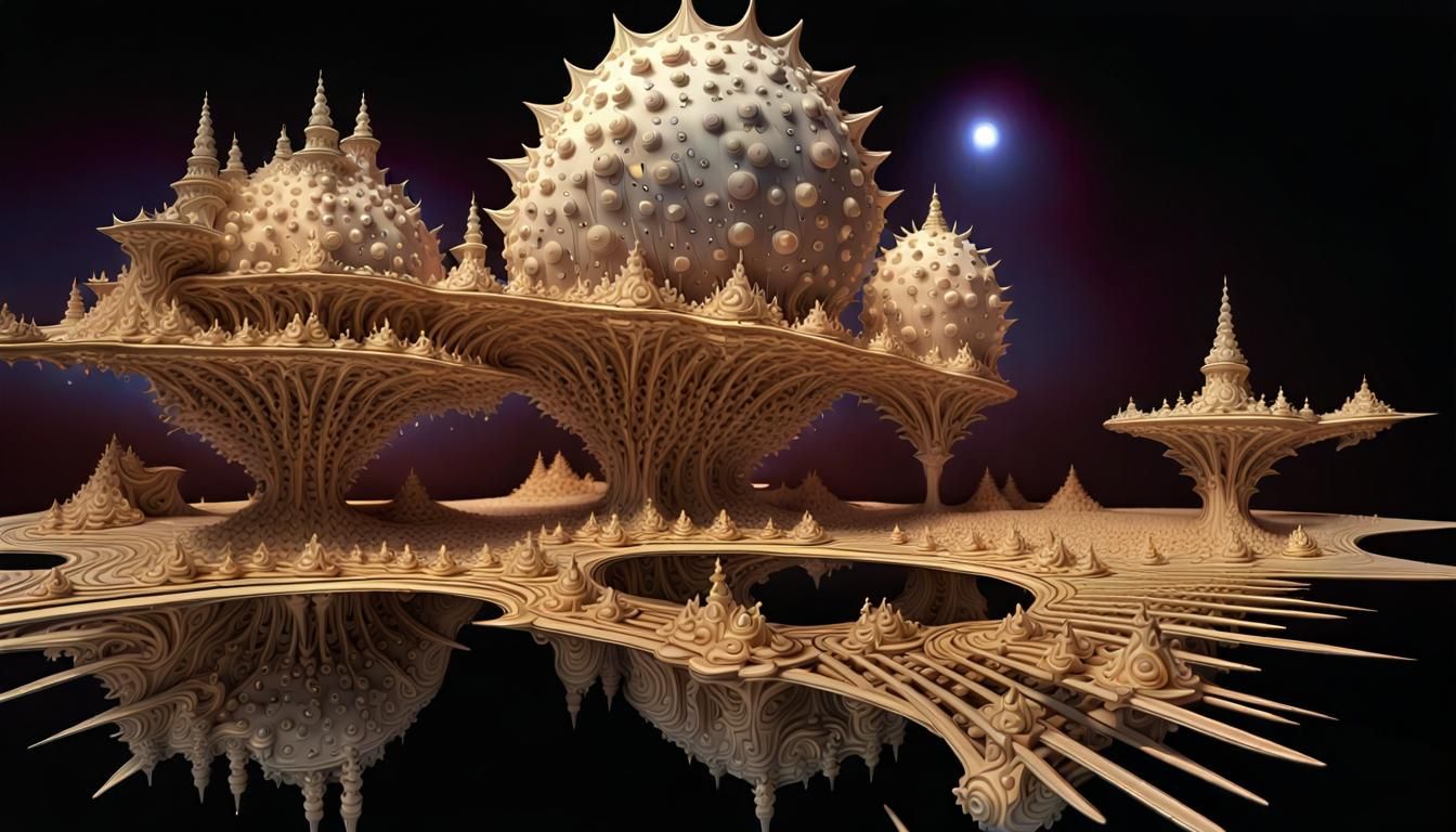 Eldritch Fractal Mandelbulb in Photorealistic Style