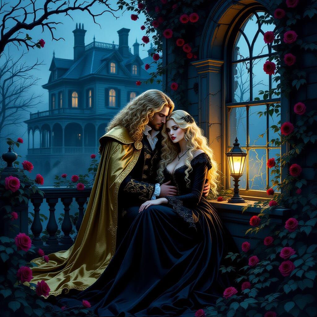 Gothic Mansion Romance in Eternal Twilight