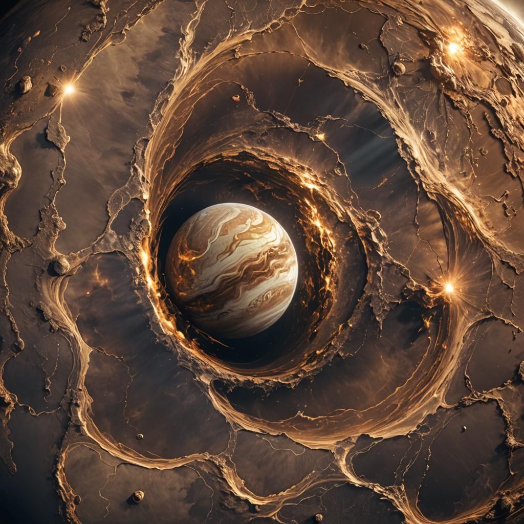 Venus Glowing Atmosphere in Hyperrealistic CGI Art