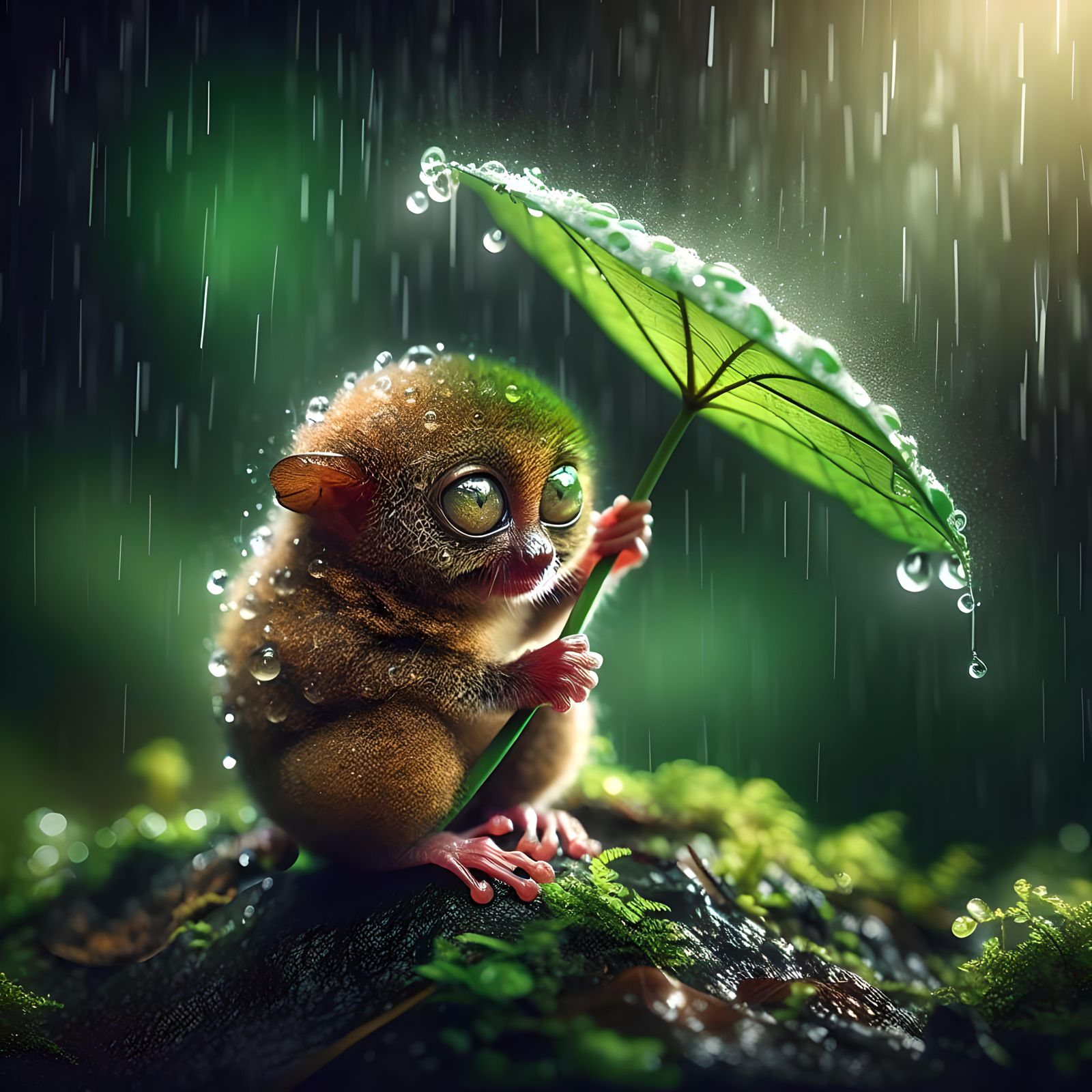 Rainy Rock: A Study in Blurry Photography