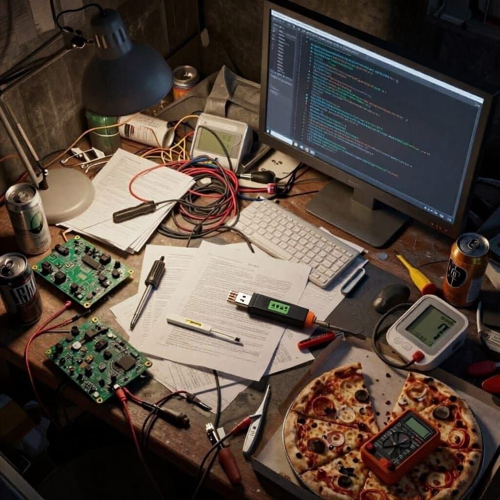 Photo-Realistic Messy Room Desk Scene