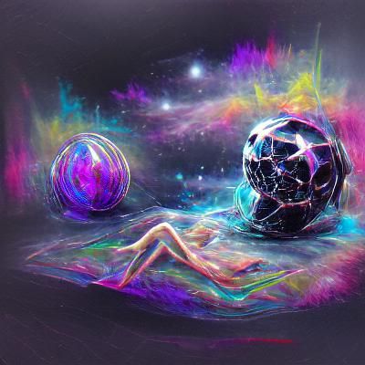Astral Cosmic Void Ball Illustration in 8K