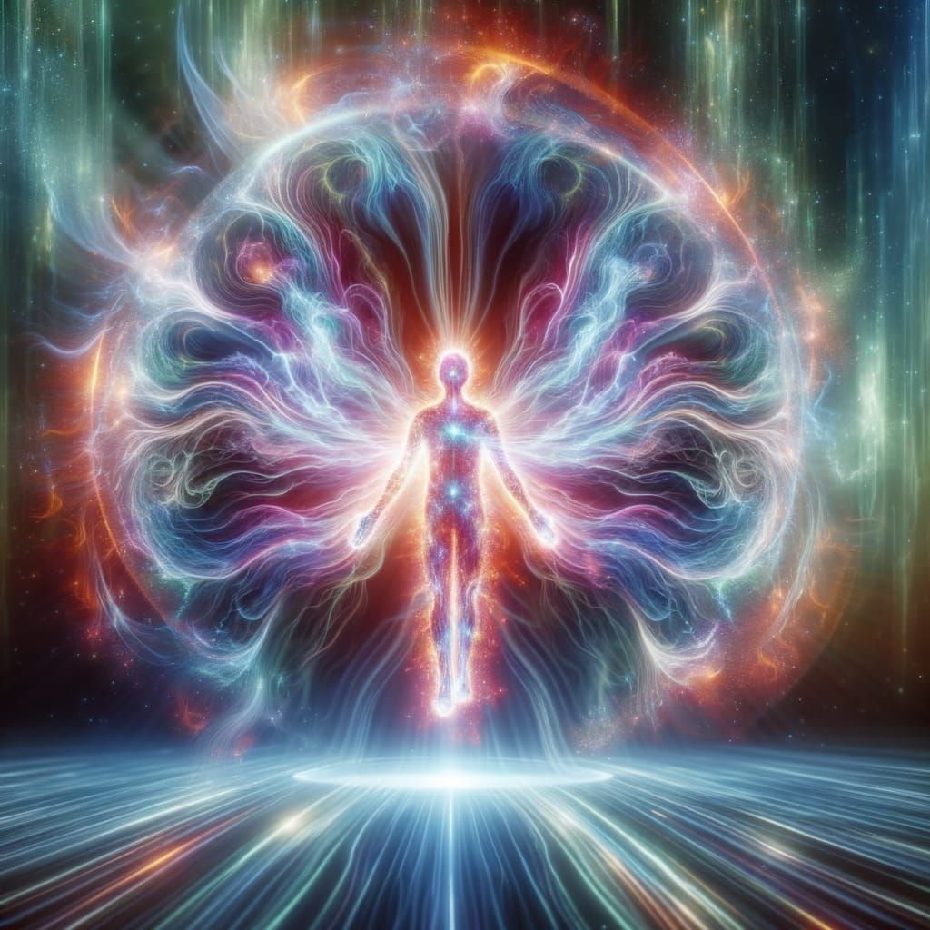 Ethereal Aura of Protection in a Calm, Otherworldly Scene