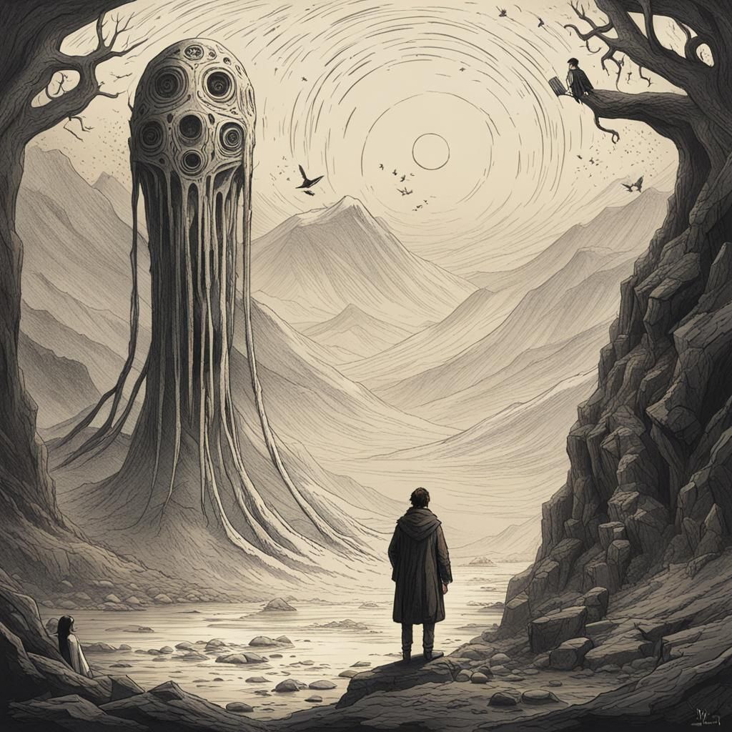 Wanderer's Fateful Encounter with Cryptic Messenger