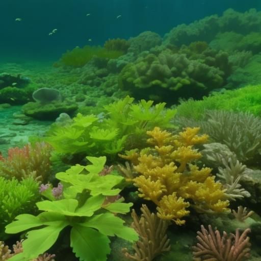 Microphotography of a Vibrant Saltwater Mountain Lake