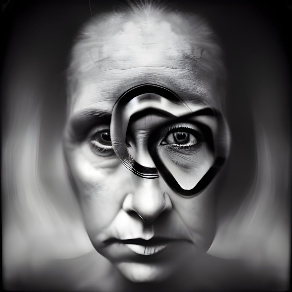 Op Art Portrait in Ambient Light