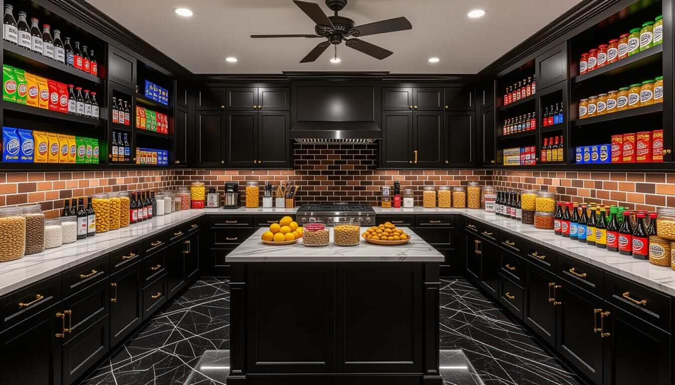 Victorian Storage Room Packed with Goods in Cinematic Style