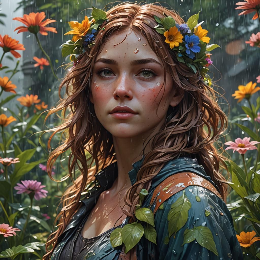 Rain Gardens of Jupiter: Hyperdetailed Portrait